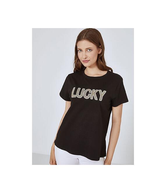 T-shirt Lucky με strass SM7895.4875+4