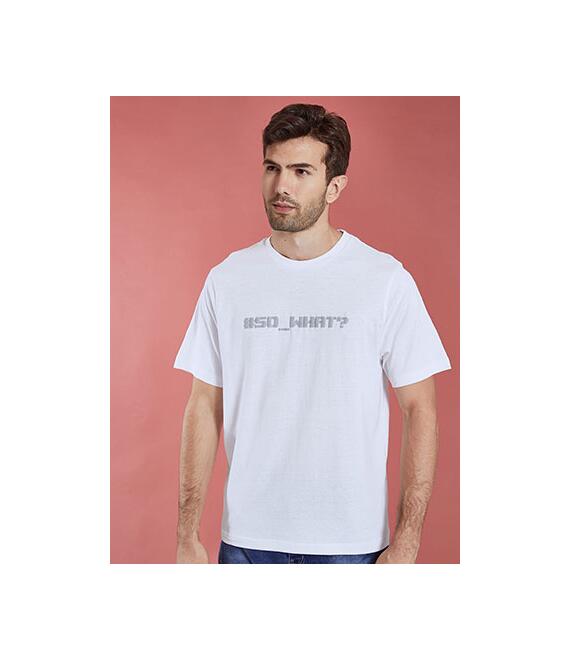 Unisex βαμβακερό T-shirt so what WQ2018.4012+1