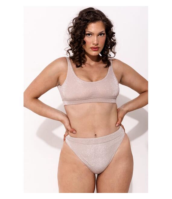 GIGI-Μαγιό Σετ Μπικίνι Sparkl Plus Size - Nude