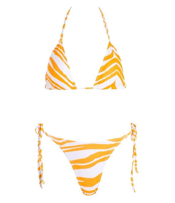 GIGI-Μαγιό Σετ Μπικίνι Zebra Print - Πορτοκαλί