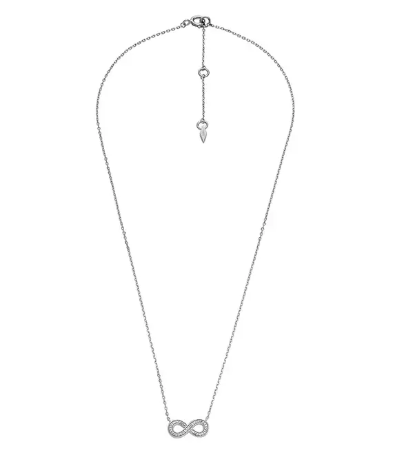 Ασημένιο κολιέ Fossil JFS00632040