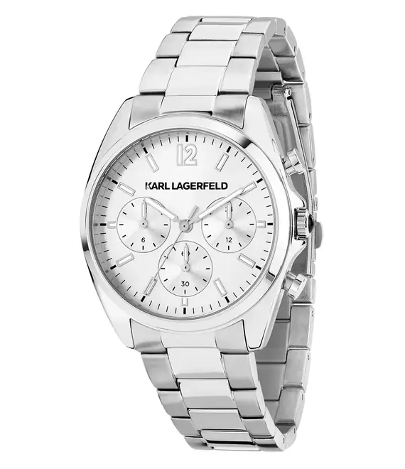 Ρολόι Karl Lagerfeld χρώμα: ασημί, R0553101503