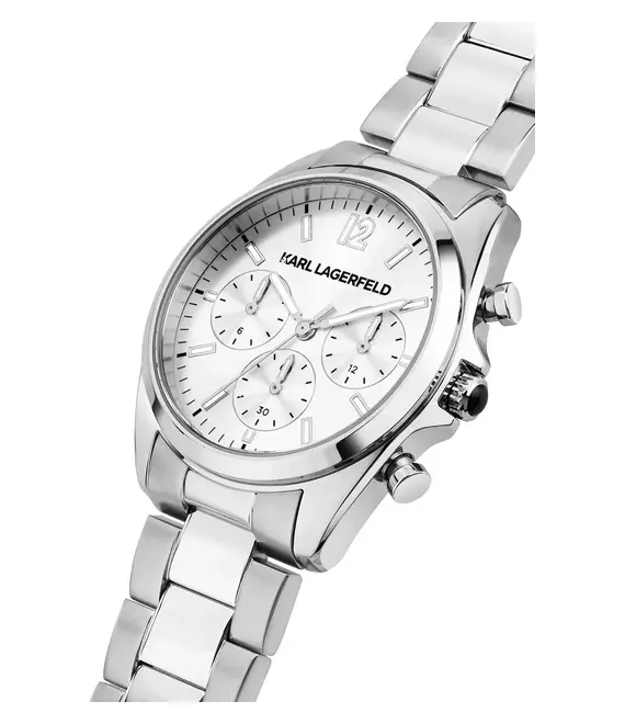 Ρολόι Karl Lagerfeld χρώμα: ασημί, R0553101503