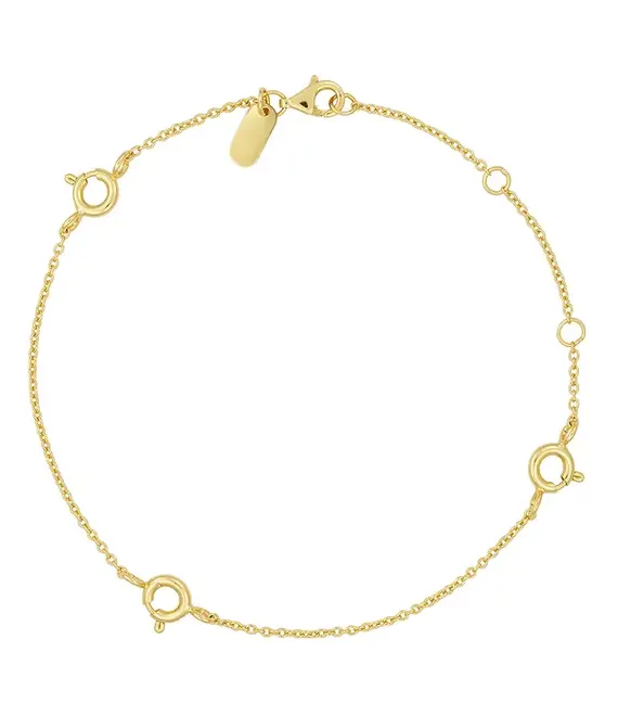 Βραχιόλι από επιχρυσωμένο ασήμι Design Letters 90506002GOLD