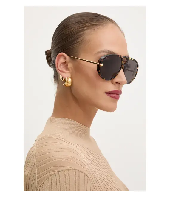 Γυαλιά ηλίου Bottega Veneta χρώμα: καφέ, BV1273S