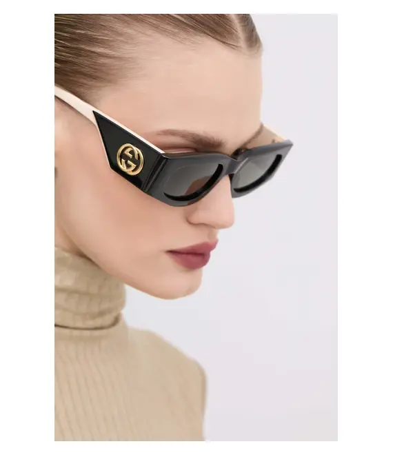 Γυαλιά ηλίου Gucci χρώμα: μαύρο, GG1664S