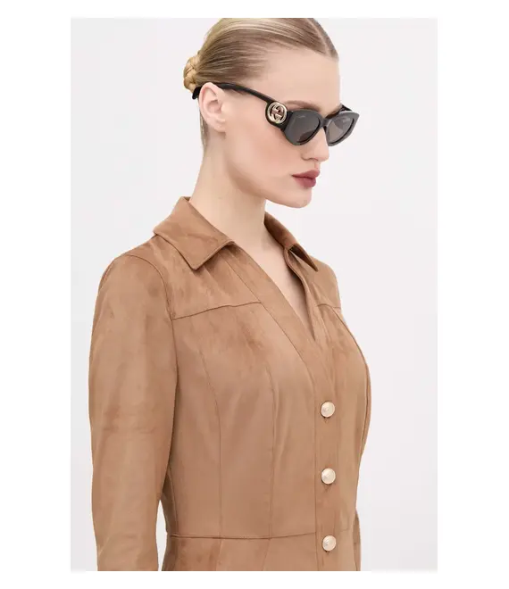 Γυαλιά ηλίου Gucci χρώμα: καφέ, GG1691S