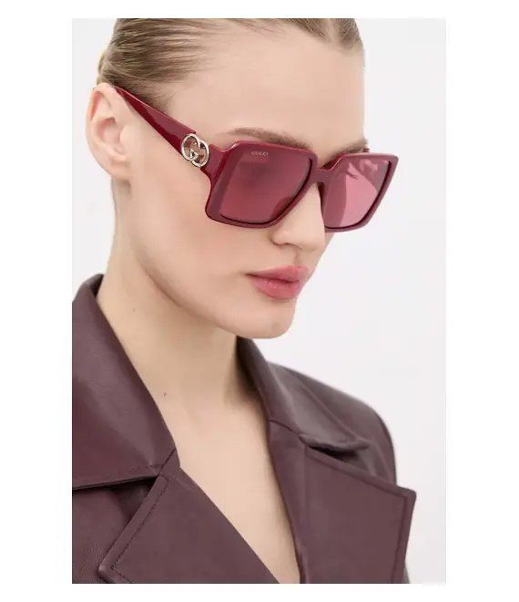 Γυαλιά ηλίου Gucci χρώμα: μπορντό, GG1692S