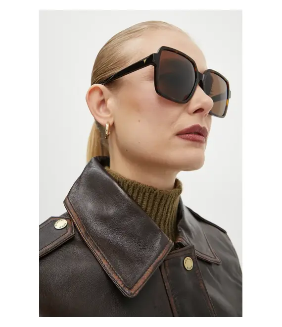 Γυαλιά ηλίου Bottega Veneta χρώμα: καφέ, BV1317SK