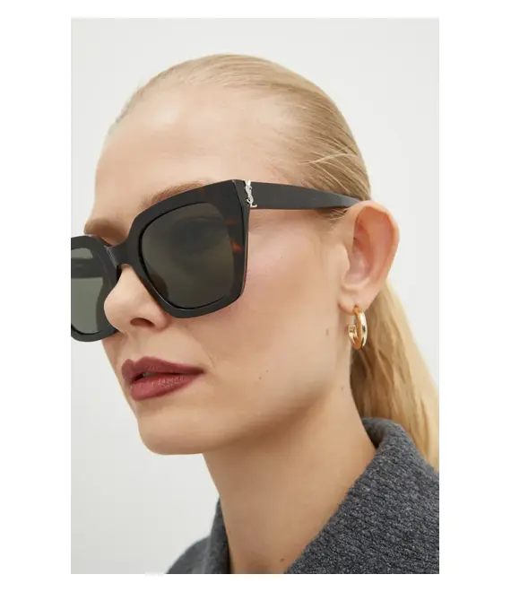 Γυαλιά ηλίου Saint Laurent χρώμα: καφέ, SL M143