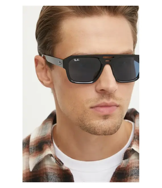 Γυαλιά ηλίου Ray-Ban CORRIGAN χρώμα: μαύρο, 0RB4397