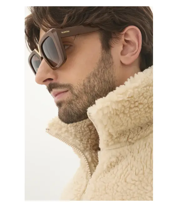 Γυαλιά ηλίου Valentino V - GOLD - II χρώμα: καφέ, VLS.161B