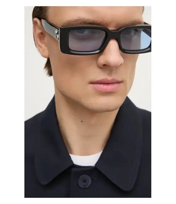 Γυαλιά ηλίου Off-White χρώμα: μαύρο, OERI127_501040