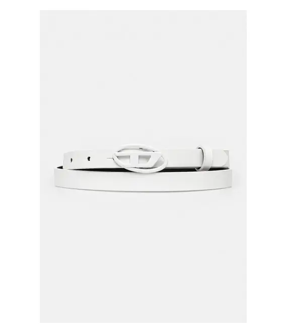 Δερμάτινη ζώνη Diesel PLAY-D B-PLAY 15 belt χρώμα: άσπρο, X10323.PR271