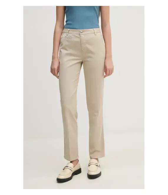 Παντελόνι United Colors of Benetton χρώμα: μπεζ, 4GD7DF061