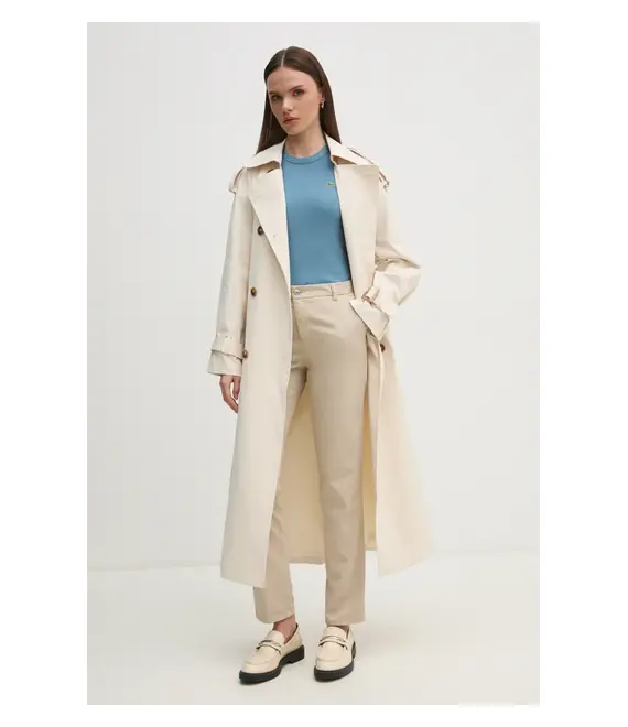 Παντελόνι United Colors of Benetton χρώμα: μπεζ, 4GD7DF061