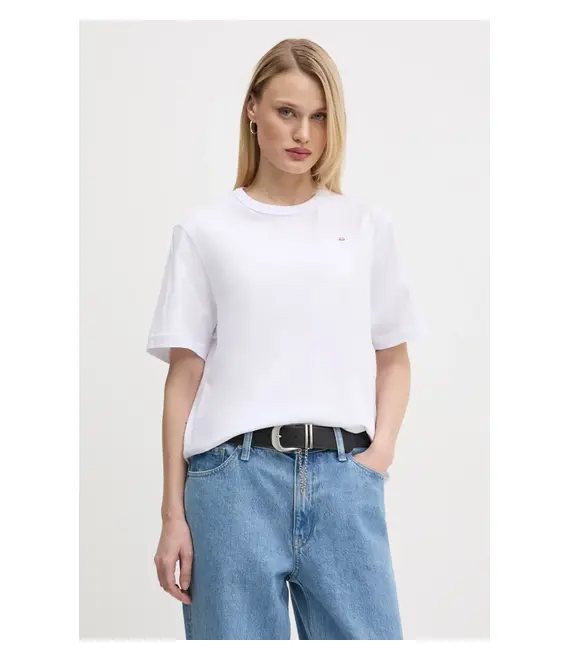 Βαμβακερό μπλουζάκι Diesel T-ADJUST-MICRODIV T-SHIRT χρώμα: άσπρο, A14931.0NIAX