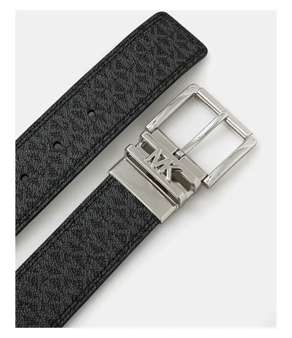 Αναστρέψιμη δερμάτινη ζώνη MICHAEL Michael Kors χρώμα: καφέ