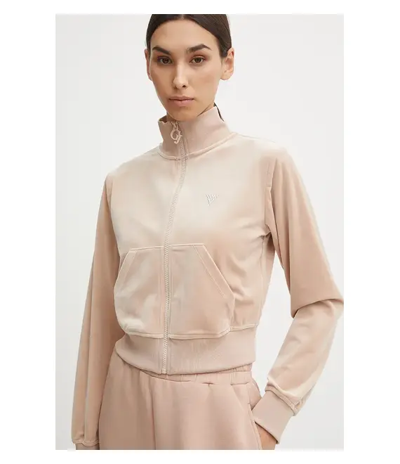 Μπλούζα Guess χρώμα: καφέ