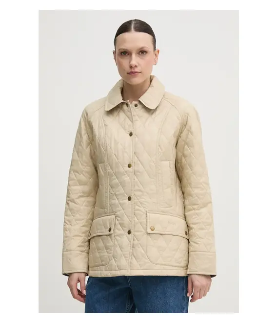 Μπουφάν Barbour χρώμα: μπεζ