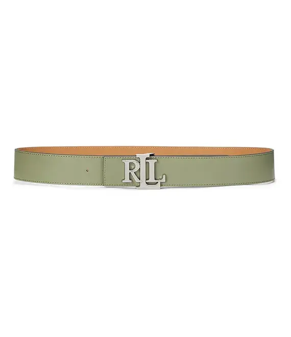 Δερμάτινη ζώνη Lauren Ralph Lauren χρώμα: πράσινο, 412912041