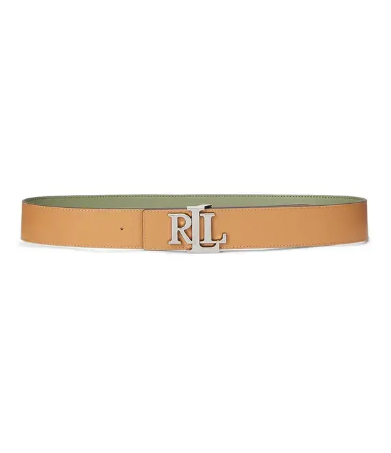 Δερμάτινη ζώνη Lauren Ralph Lauren χρώμα: πράσινο, 412912041