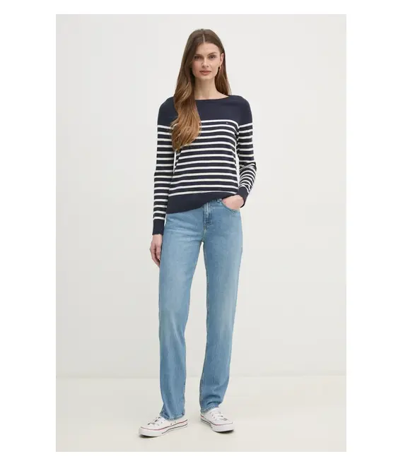 Πουλόβερ Tommy Hilfiger χρώμα: μπλε, WW0WW40099