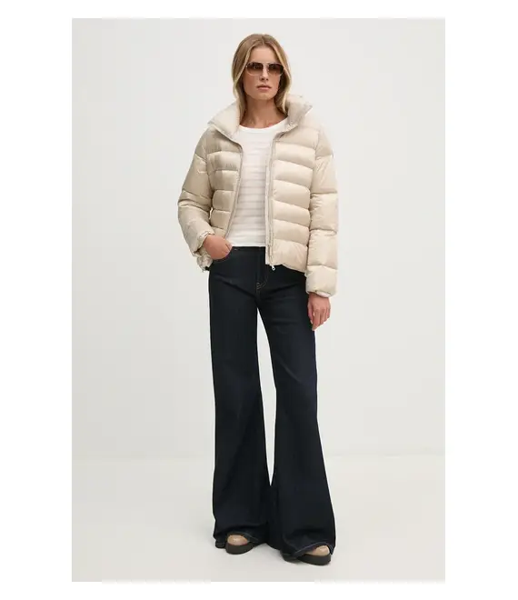 Βαμβακερή μπλούζα με μακριά μανίκια Tommy Hilfiger χρώμα: μπεζ, WW0WW37861