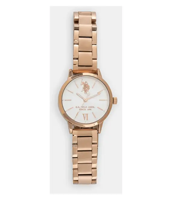 Ρολόι U.S. Polo Assn. EVELYN χρώμα: χρυσαφί, USP5892RG