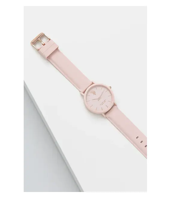 Ρολόι U.S. Polo Assn. LUCY χρώμα: ροζ, USP8058PK