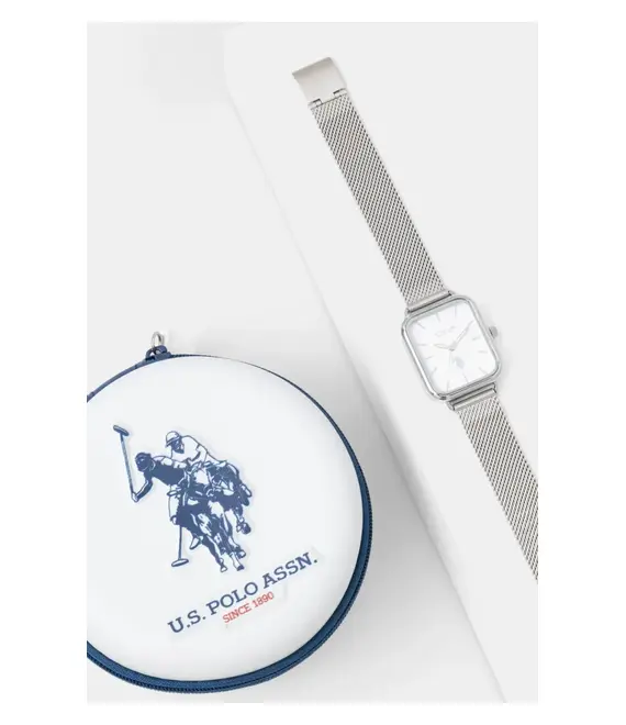 Ρολόι U.S. Polo Assn. SYLVIE χρώμα: ασημί, USP8332ST
