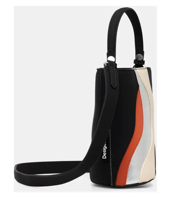 Σακίδιο Desigual KAHLO CUMBAL MICRO χρώμα: μαύρο, 24WAXP87