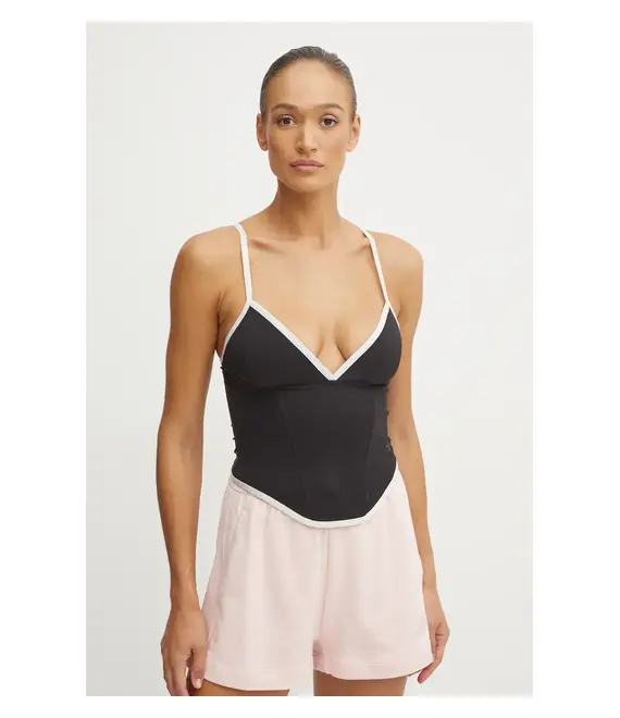 Top adidas Originals Atlanta Corset χρώμα: μαύρο, IW5675