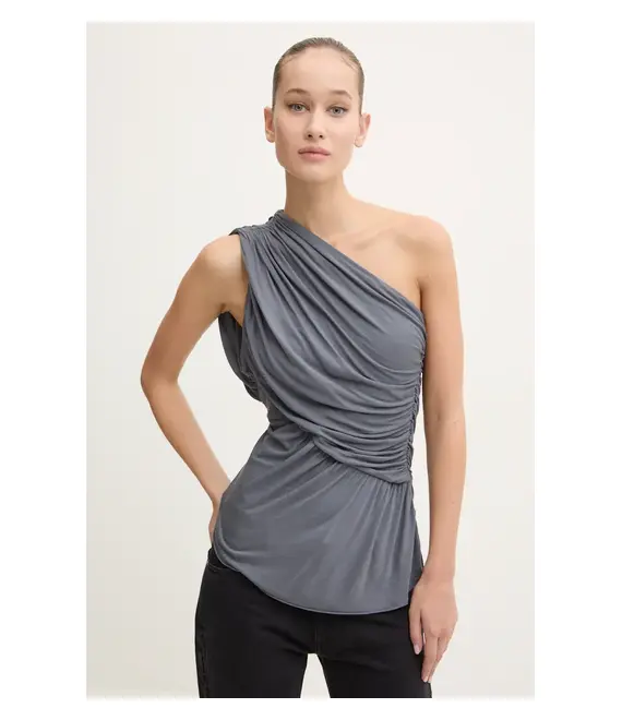 Μπλουζάκι Rick Owens Lilies χρώμα: γκρι, LI02D5102RV