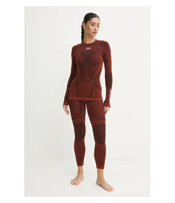 Λειτουργικό μακρυμάνικο πουκάμισο X-Bionic Symbio Merino χρώμα: πορτοκαλί, YTB2W24W