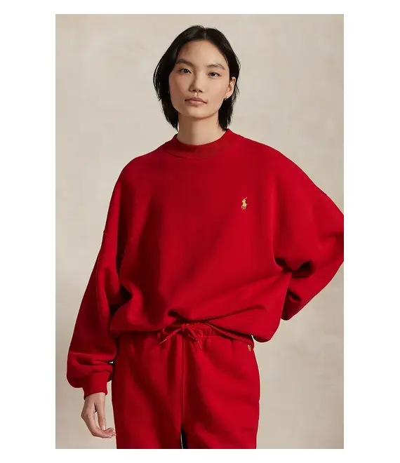 Βαμβακερή μπλούζα Polo Ralph Lauren γυναικεία, χρώμα: κόκκινο, 211961273