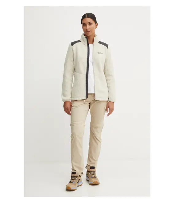 Αθλητική μπλούζα Jack Wolfskin Kammweg χρώμα: μπεζ, 1711281