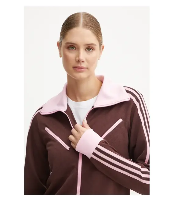 Μπλούζα adidas Originals Montreal Tracktop χρώμα: καφέ, JL9629