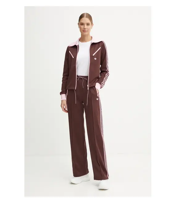 Μπλούζα adidas Originals Montreal Tracktop χρώμα: καφέ, JL9629