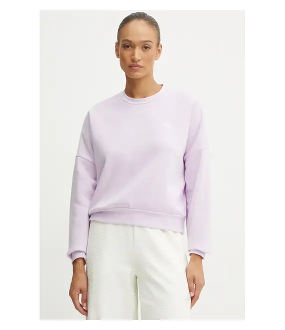 Μπλούζα adidas Essentials χρώμα: μοβ, JF8827