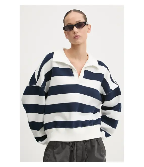 Μπλούζα Abercrombie & Fitch χρώμα: μπεζ, KI152-4156