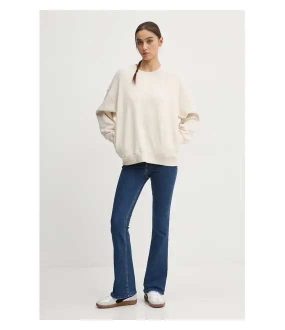 Μπλούζα Hollister Co. χρώμα: μπεζ, KI352-4218