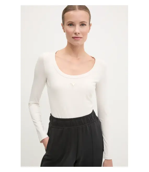 Κορμάκι Guess COLETTE χρώμα: μπεζ, V4YP07 J1314