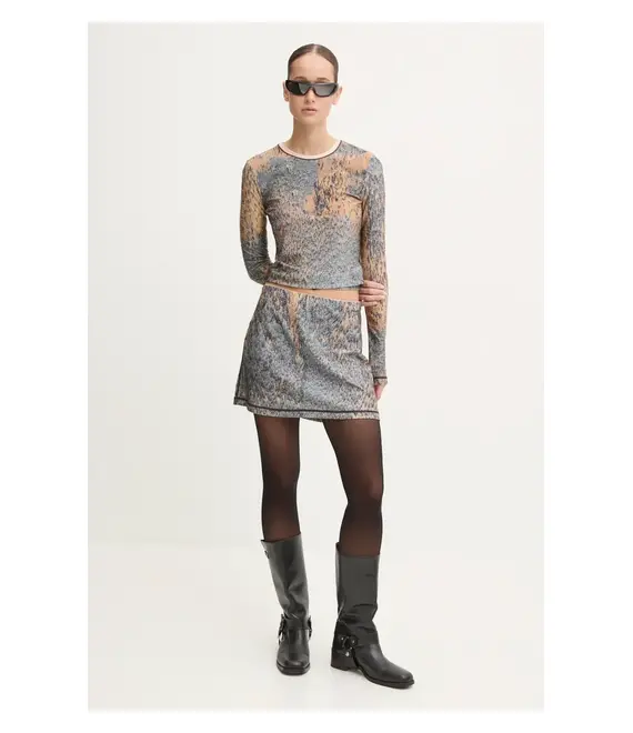 Longsleeve Diesel T-CUTIE-LS χρώμα: γκρι, A14595.0KMAQ