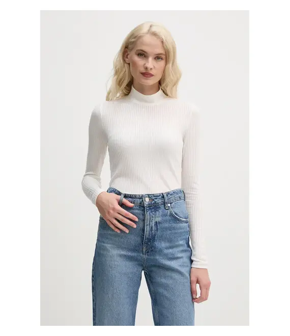Longsleeve Pepe Jeans FLORY χρώμα: μπεζ, PL505978