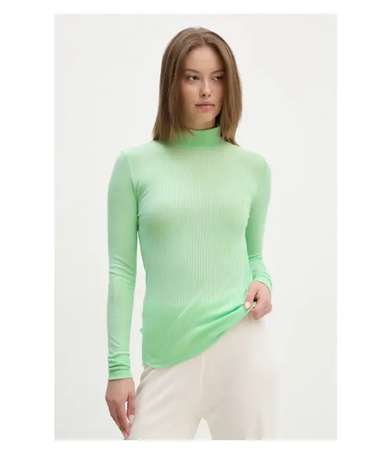 Longsleeve Pepe Jeans FLORY χρώμα: πράσινο, PL505978