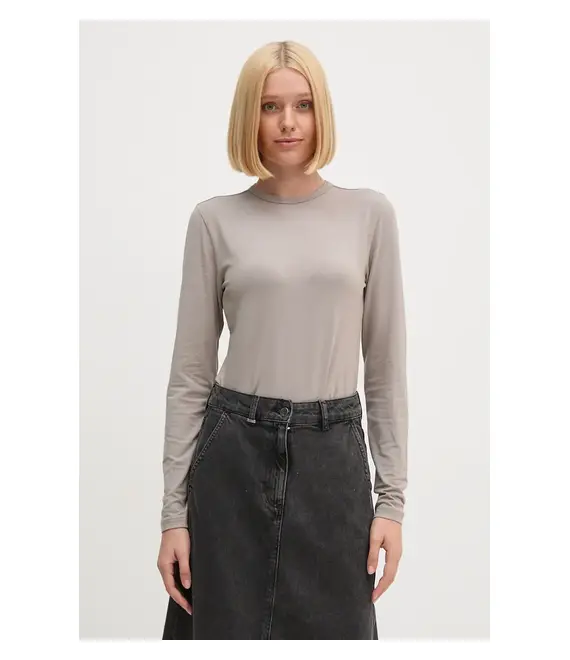 Longsleeve Calvin Klein χρώμα: μπεζ, K20K207745