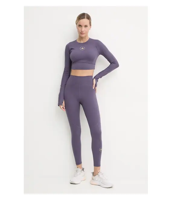 Μακρυμάνικο προπόνησης adidas by Stella McCartney TrueStrenght χρώμα: μοβ, IW6370