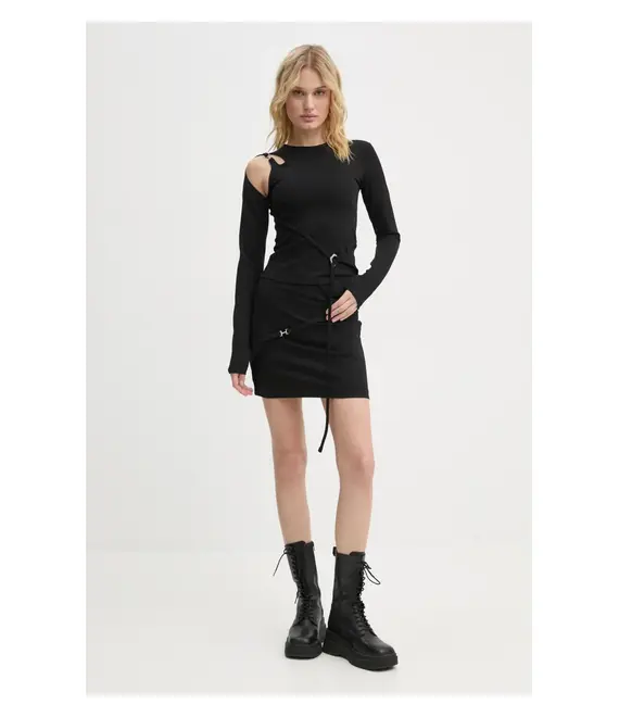Longsleeve Heliot Emil χρώμα: μαύρο, AW24.W.13.071.BLK01
