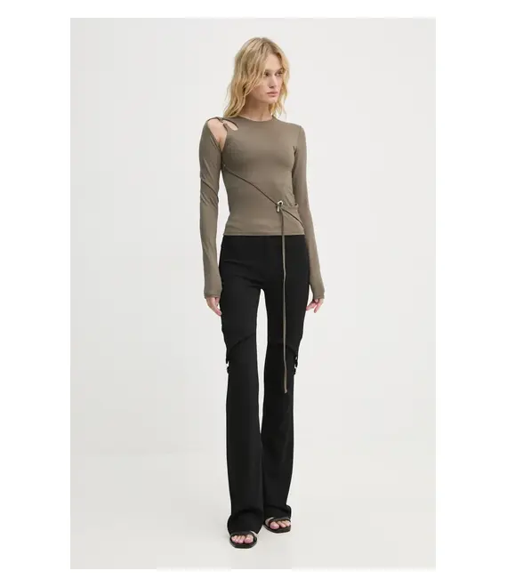 Longsleeve Heliot Emil χρώμα: πράσινο, AW24.W.13.071.DG23